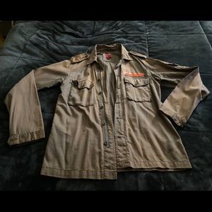 Firetrap Beige Army Fatigue Jacket